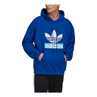 adidas originals Big Trfl Logo Pattern Sports Blue H09353