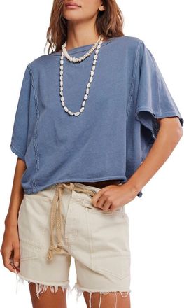 Free People Next Level Batwing Oversize T-Shirt in Night Shadow at Nordstrom, Size X-Small