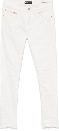 Purple Logo-patch Skinny-cut Jeans