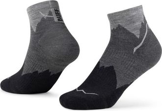 Buff Merino Lightweight Quarter Sock LWQ3 Merinosocken - Unisex | grau