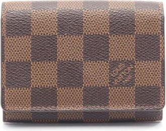 Louis Vuitton Pre-owned Envelope Carte de Visite Damier Card Case - Heren - Vintage Accessoires - Bruin - ONE Size - Vintage