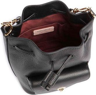 Coccinelle Womens Bucket Bag Black Genuine Leather - Bucket-Bags