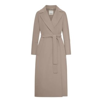 Max Mara Belted Coats, female, Gray, Size: 2XS Smmelisa Coat