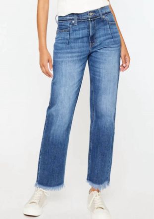 Kancan High Rise Slim Straight Leg Jean In Blue