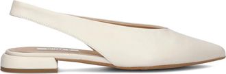 Notre-V Schoenen, Dames, Wit, 38 EU, Leer, Elegante Witte Slingbacks