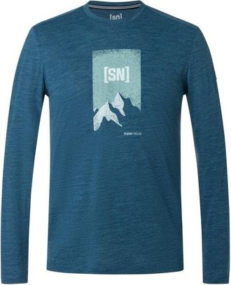 super.natural 2 Pitch L/S Longsleeve f&uuml;r Herren | blau