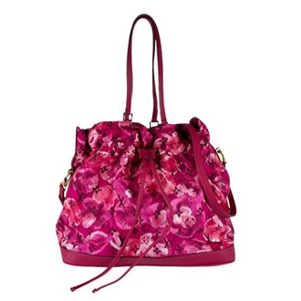 Louis Vuitton Indian Rose Nylon Leather Shoulder Bag Tote Bag (Pre-Owned)