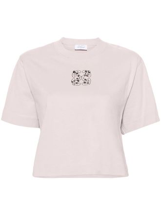 Off-white T-shirt Bling Arrow - Rosa