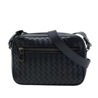 Bottega Veneta Borsa a tracolla in nappa intrecciata Pre-owned - - Pre-owned - Donna - Nero - ONE SIZE