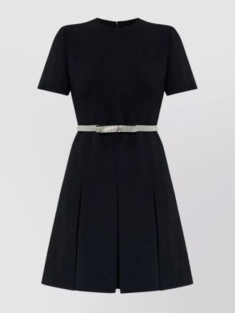 Versace crystal-embellished mini dress