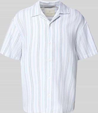 Jack & Jones Regular Fit Freizeithemd aus Baumwoll-Mix mit Leinen-Anteil Modell MONTANA in Weiss, Größe XXL