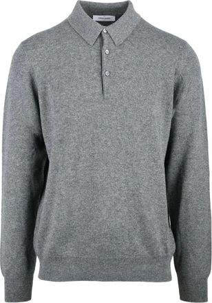 Gran Sasso Tops, Heren, Grijs, XL, Wol, Maglia a Polo