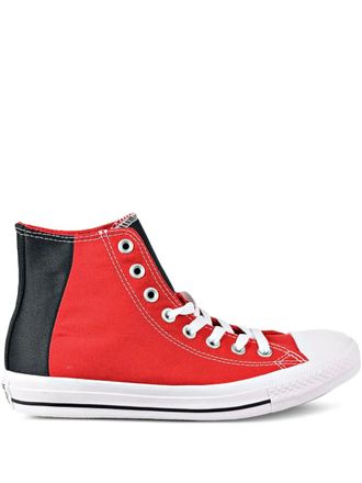 Converse Chuck Taylor All Star Hi Colorblock Enamel Red/Black/White sneakers - Rood