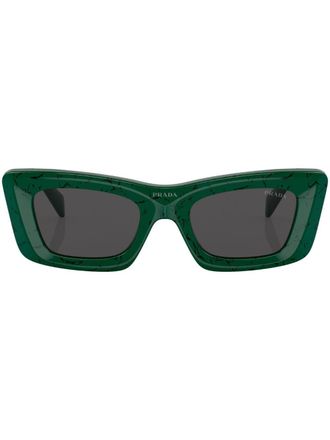 Prada Occhiali da sole squadrati - Verde