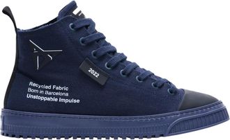 Mikakus Barcelona Petrol Blue Cupra Born Schoenen - unisex - Sneakers - Blauw - 41 EU - Katoen - Schoenen