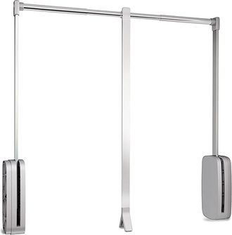 Emuca Emuca - Colgador Abatible Para Armario Sling, Ancho Regulable 830-1150mm, Acero Y Pl&aacute;stico, Cromado