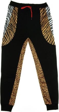 Dolly Noire Zwarte Safari Trainingsbroeken voor Mannen - Heren - Sweatpants - Zwart - S - Broeken
