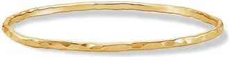 Dower & Hall 3mm Hammered Nomad Bangle in Yellow Gold Vermeil at Nordstrom, Size Medium