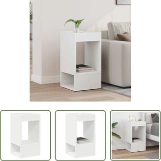vidaXL vidaXL Tavolino per soggiorno - Tavolino Bianco 30 x 30 x 56 cm Legno multistrato