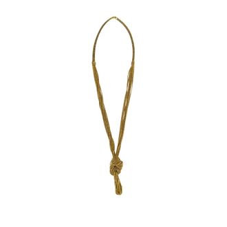 Aur&eacute;lie Bidermann Accessoires, Dames, Geel, ONE Size, Miki Knoop Ketting