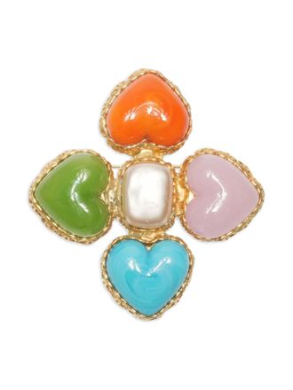 Chanel 1993s Chanel heart brooch - Silver