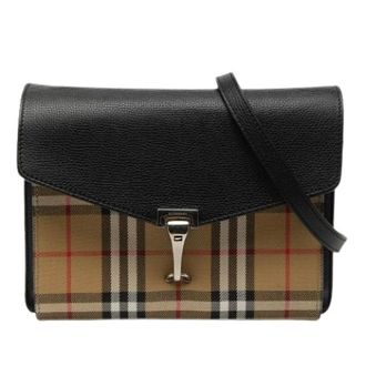 Burberry Pre-owned Cross Body Bags, female, Beige, Size: ONE SIZE Pre-owned Macken Crossbody Bag
