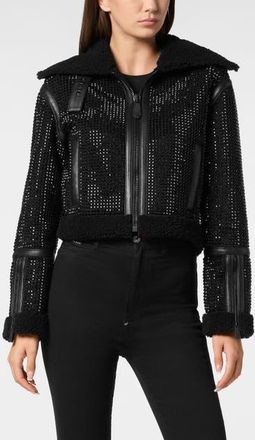 Philipp Plein Jacket Women in Black at Nordstrom, Size X-Small
