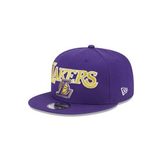 New Era Paarse Lakers NBA Patch Pet - Heren - Petten - Paars - M/L - Accessoires