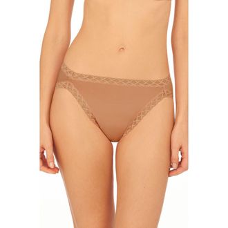 Natori Bliss Cotton French Cut Briefs in Buff at Nordstrom, Size Xx-Large