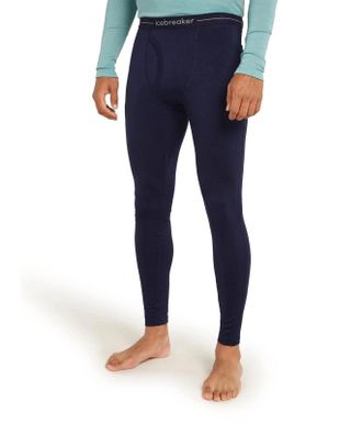 Icebreaker 200 Oasis Leggings Mens Navy Merino Wool Skinny Leg GBO3242