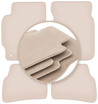 OEM Alfombrillas Beige Premium Para Mazda 626 V Gf Familiar, Liftback, Sed&aacute;n 1997-2002