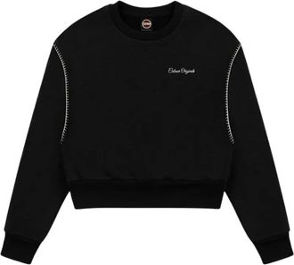 Colmar Crewneck Sweatshirt - Dames - Sportshirts - Zwart - L - Katoen - Fitness