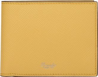 Pineider Herrens Geldb&ouml;rse Leder Gelb/Ei