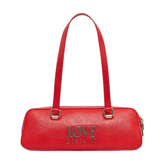 Love Moschino Baguette Tas - Dames - Tassen - Rood - Maat: ONE Size Leer