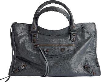 Balenciaga Dark Grey Le City Medium Satchel