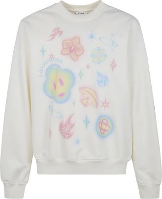 Casablanca Sweatshirts - Heren - Sweatshirts - Wit - L - Hoodies & sweatvesten