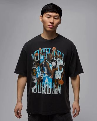 Nike Jordan Flight Essentials T-Shirt Mens Black Graphic 100% Cotton DSGL1023