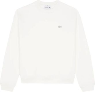 Lacoste Felpa con ricamo - Bianco