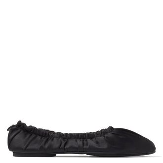 Jimmy Choo London Bardo Satin Ballerina Flats, Brand Size 35.5 ( US Size 5.5 )