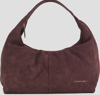 Alexander Smith Chloe shoulder bag in bordeaux suede