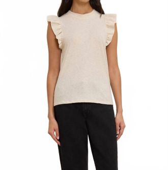Nation Ltd Paulette Tank Top In Heather Oatmeal