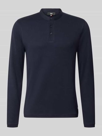 Cinque Longsleeve mit Knopfleiste Modell BADO in Marine, Gr&ouml;&szlig;e XXL