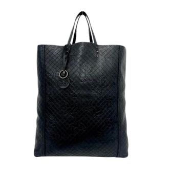 Bottega Veneta Pre-owned Tote Bags, female, Black, Size: ONE SIZE Pre-owned Intreccio Leather Tote Bag