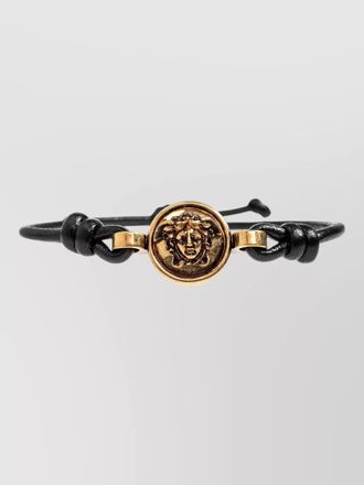 Versace adjustable bracelet knot design goldtone hardware