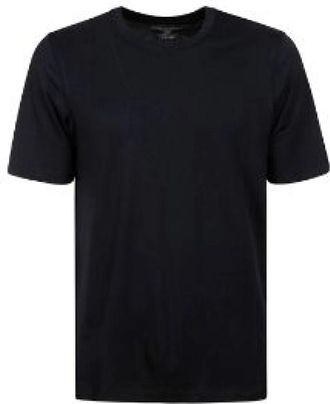 Majestic Filatures Korte Mouw Ronde Hals T-shirt - Heren - T-shirts - Blauw - L - Tops