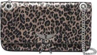 Zadig&Voltaire Borsa a spalla Rock Nano con stampa animalier - Toni neutri