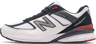 New Balance 990v5 Made in USA White Carbon Red M990NL5