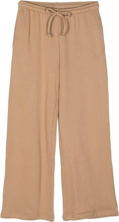 BASERANGE wide-leg cotton track pants - women - Organic Cotton - L - Neutrals