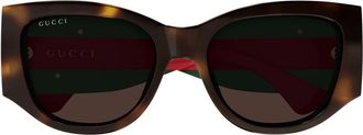Gucci Sunglasses, unisex, Brown, Size: 55 MM Gg2115S Sunglasses