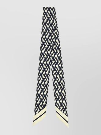 Valentino long lightweight chevron two tone scarf bandeaux